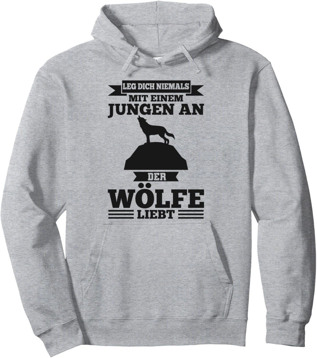 Wolf Waldtier Junge Pullover Hoodie