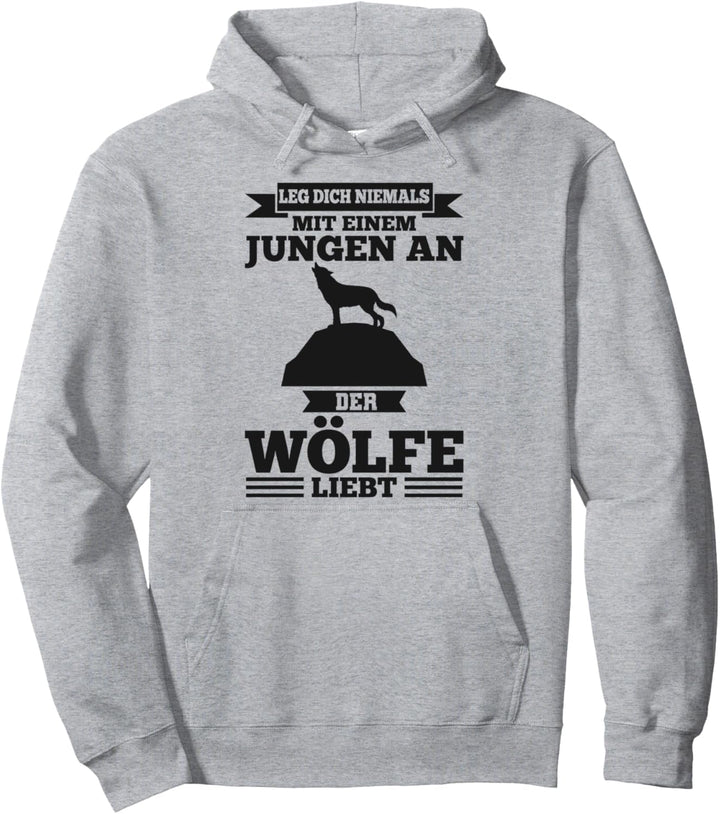 Wolf Waldtier Junge Pullover Hoodie