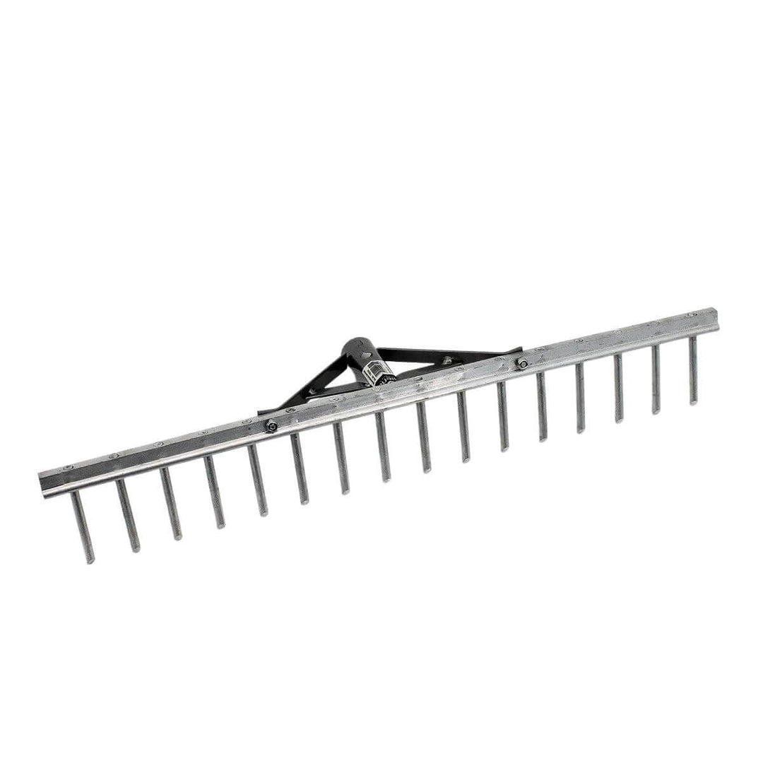 Rekord Aluminium Rechen leicht mit 16 Zinken Breite 62 cm - ohne Stiel, Rechen, Gartenrechen, Laubre
