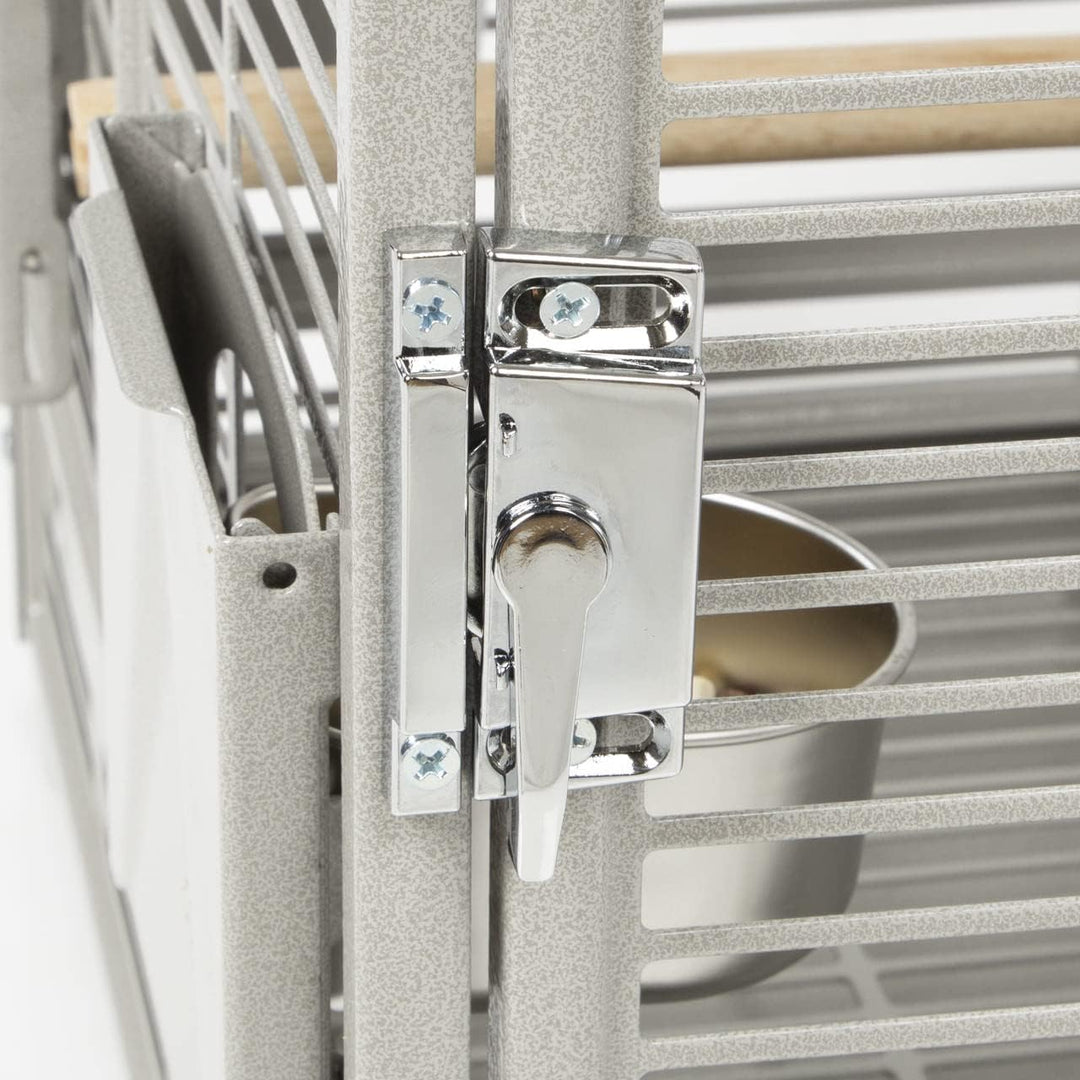 Montana Cages | Transportkäfig EVO - Platinum, der Reisekäfig Hellgrau, Hellgrau