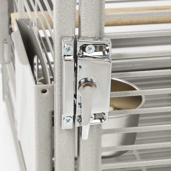 Montana Cages | Transportkäfig EVO - Platinum, der Reisekäfig Hellgrau, Hellgrau