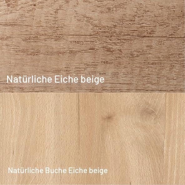 Merveille Heizkörperregal, ohne Bohren, wendbar, Melaminharz, Buche/Eiche, formstabil, Dicke 19 mm,