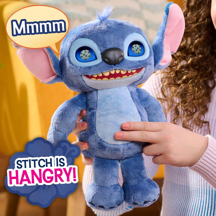 Just Play Disney Stitch Many Moods 34,3 cm grosses interaktives Plüschtier, 50+ Soundeffekte und Spr