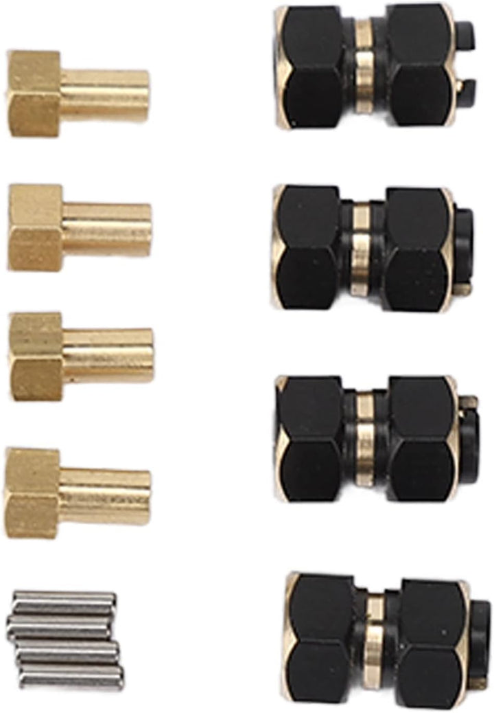 VGEBY 4PCS RC Sechskantnabe, Hochfeste Messing-RC Sechskantnabenverlängerungsadapter für 4m 1/18 RC