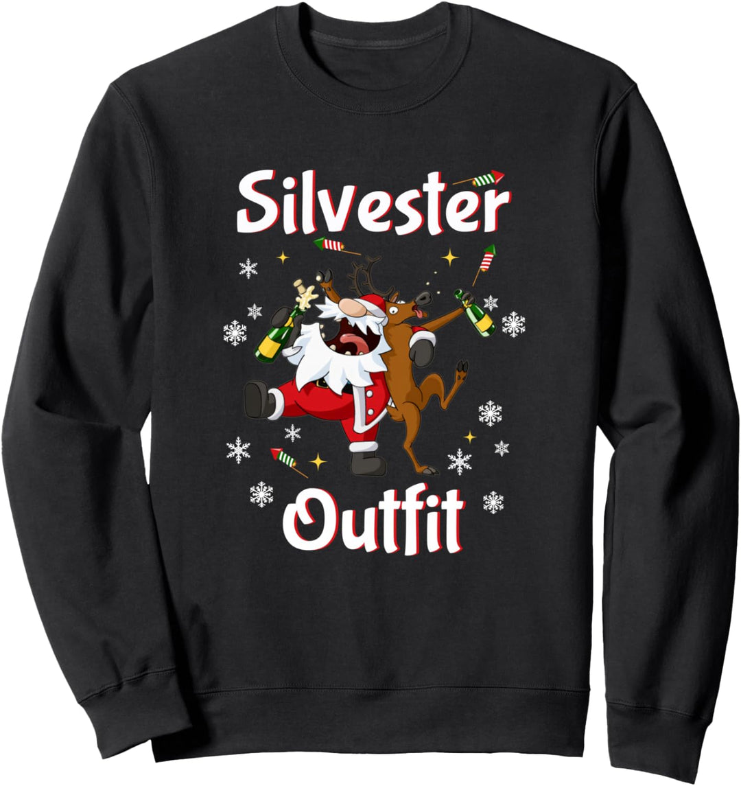Silvester Outfit Damen Herren 2023 Neujahr 2024 Party Sweatshirt