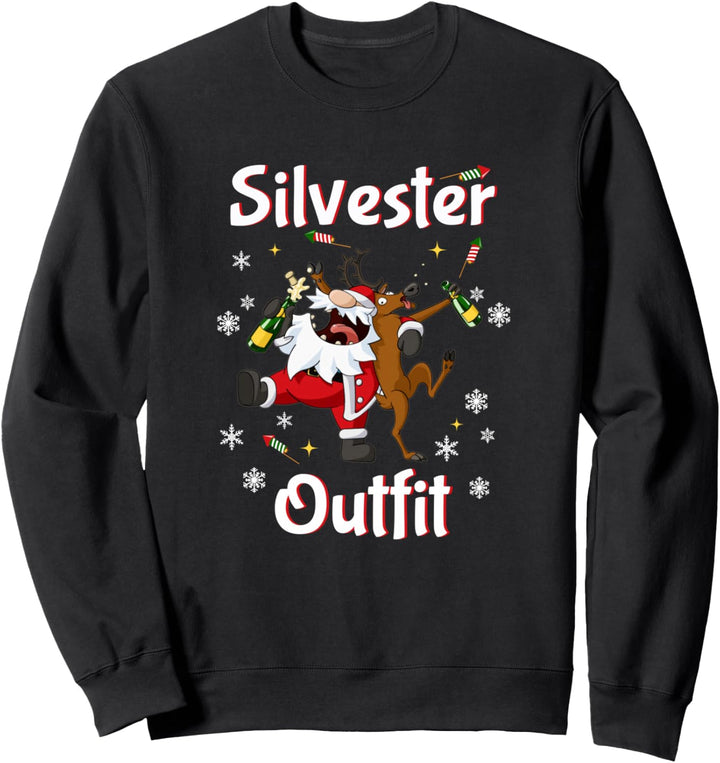 Silvester Outfit Damen Herren 2023 Neujahr 2024 Party Sweatshirt