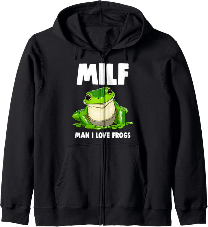 Funny Man I Love Frogs Women Men Cute Kapuzenjacke