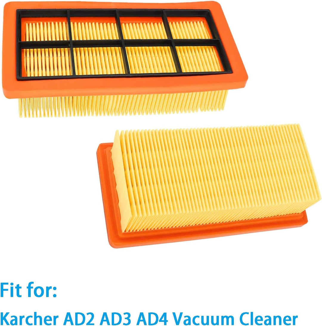 3 Stück Filter Zubehör für Kärcher AD 2 AD2 Battery AD 3 AD3 Premium AD 4 AD4 Premium AD3.200 AD3.00