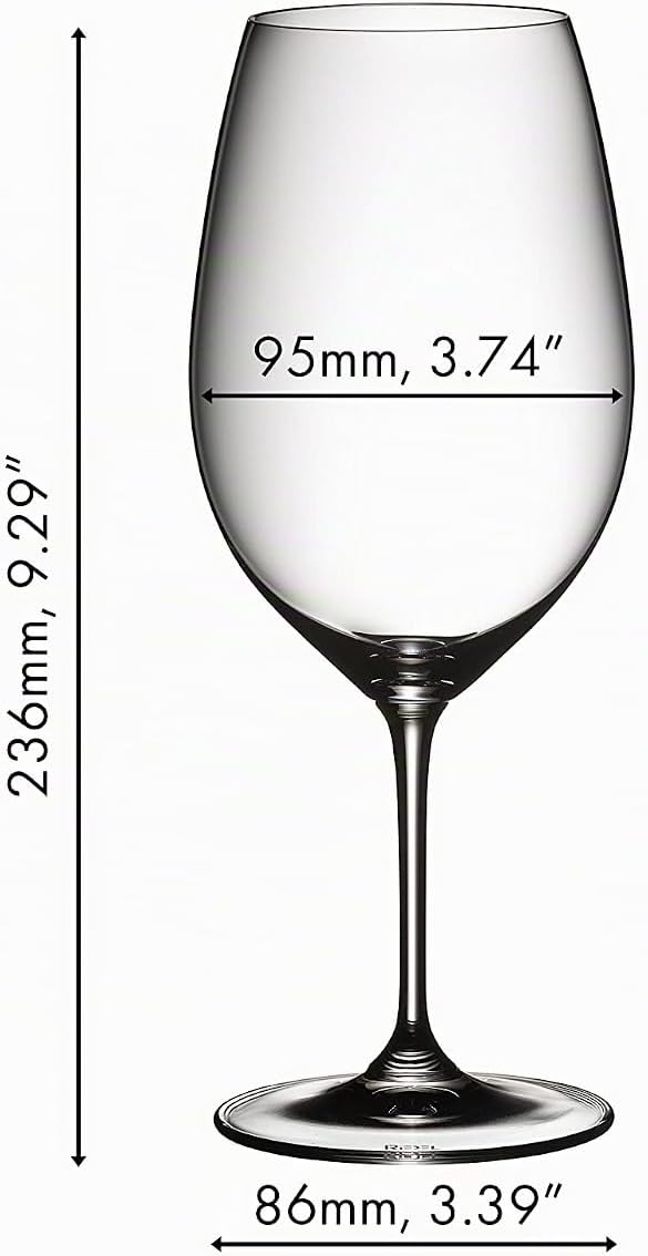 RIEDEL 6416/30 - Rotweinglas Vinum - Syrah/Shiraz - 2 Stck. 2 Stück (1er Pack), 2 Stück (1er Pack)