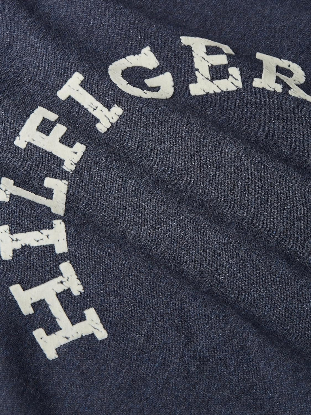 Tommy Hilfiger Herren Sweatshirt ohne Kapuze S Blau (Desert Sky Heather), S Blau (Desert Sky Heather