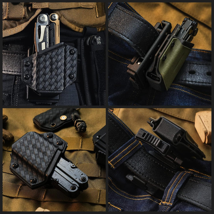 TACTICAL GEEK Kydex Holster für LEATHERMAN Multitool, mit Einstellbare Spannung, Passend für die mei