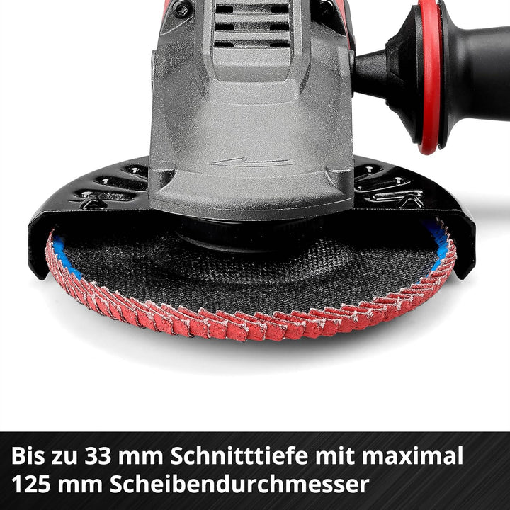 Einhell Professional Akku-Flachkopf-Winkelschleifer TP-AG 18/125 F Li BL Power X-Change (18 V, 700 W