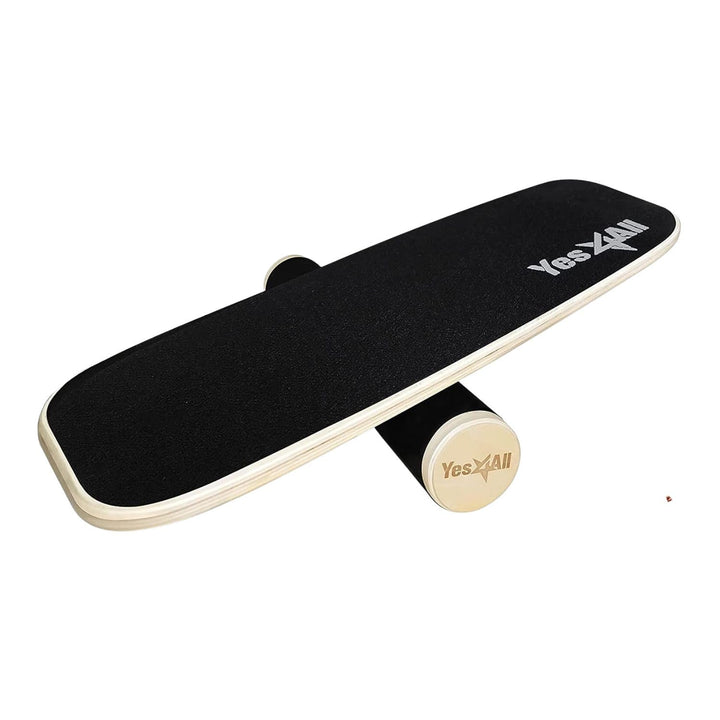 Yes4All Indoorboard aus Holz, Surf Balance Board mit glatter Oberfläche und Rolle für alle Trainings
