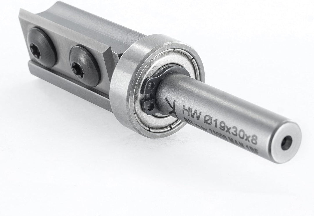 ENT 20321 Wendeplatten Bündigfräser HW, Schaft (S) 8 mm, Durchmesser (D) 19 mm, NL 30 mm, SL 30 mm,