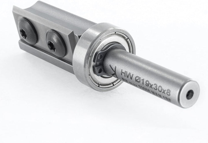 ENT 20321 Wendeplatten Bündigfräser HW, Schaft (S) 8 mm, Durchmesser (D) 19 mm, NL 30 mm, SL 30 mm,