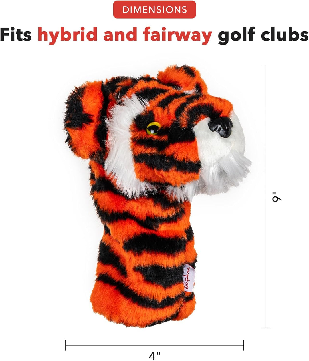 Daphne’s Headcovers Tiger Headcover Funny Golf Club Cover Stylish Protection for Club Driver Headcov
