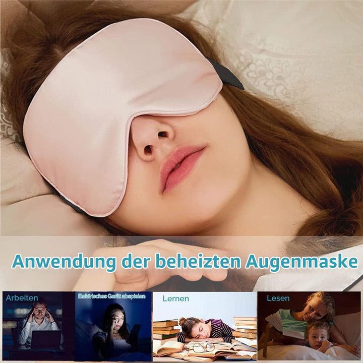 Beheizbare Augenmaske für trockene Augen, PJYU Wärmende Augenmaske Elektrische Maske zur Behandlung