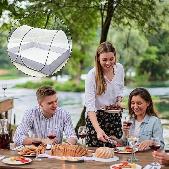 Moskitonetz Pop Up 200 x 100 x 73 cm, Faltbares Moskitonetz, für Reisen, Zuhause,Outdoor Campin Bequ