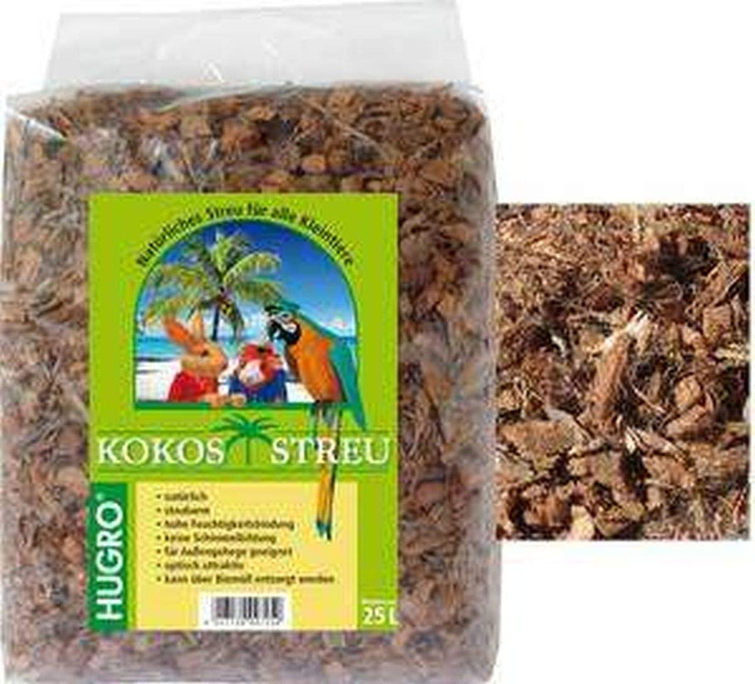 Hugro Kokosstreu 25 Liter Käfigeinstreu Vogel Nager staubarm