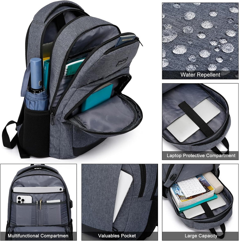 Schulrucksack Jungen Mädchen Teenager, Rucksack Schule Laptop Rucksack für Herren Damen Daypacks für