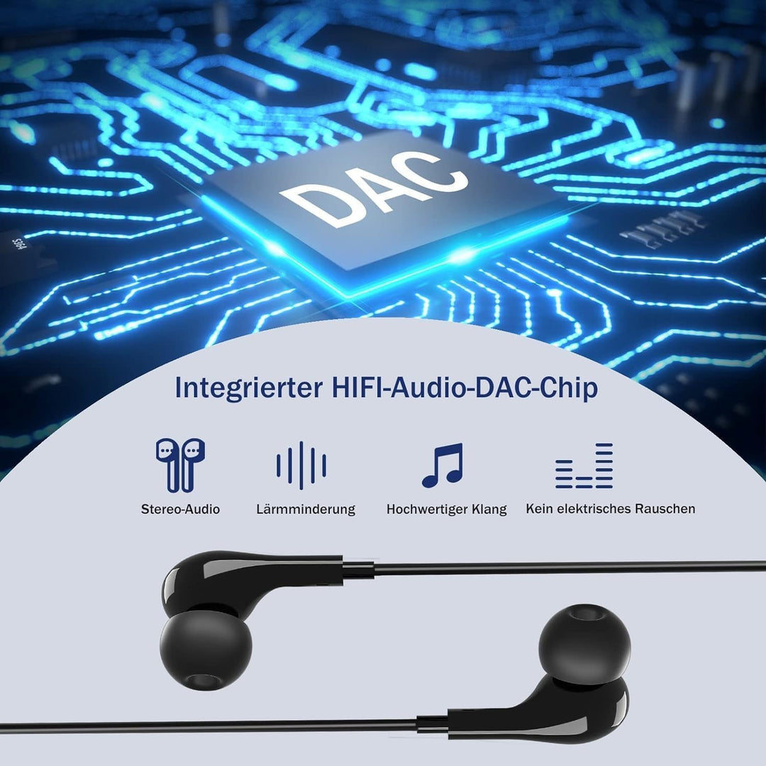 USB C Kopfhörer mit Mikrofon,In-Ear Kopfhörer für Samsung Galaxy S24 S23 Ultra S22 S21 S25 FE A56 A5