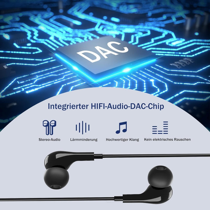 USB C Kopfhörer mit Mikrofon,In-Ear Kopfhörer für Samsung Galaxy S24 S23 Ultra S22 S21 S25 FE A56 A5