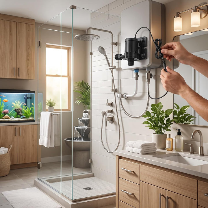 Brushless Tauchpumpe, DC 12V Druckwasserpumpe Ultra Leise, 700L/H, für Aquarium Brunnen Steingarten