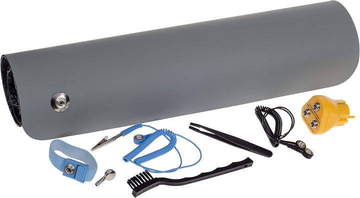 GmbH ESD Schutz Komplettset,Premium Plus' prof. Arbeitsplatz Antistatik Matte 65 x 50 cm ESD-Pinsel,
