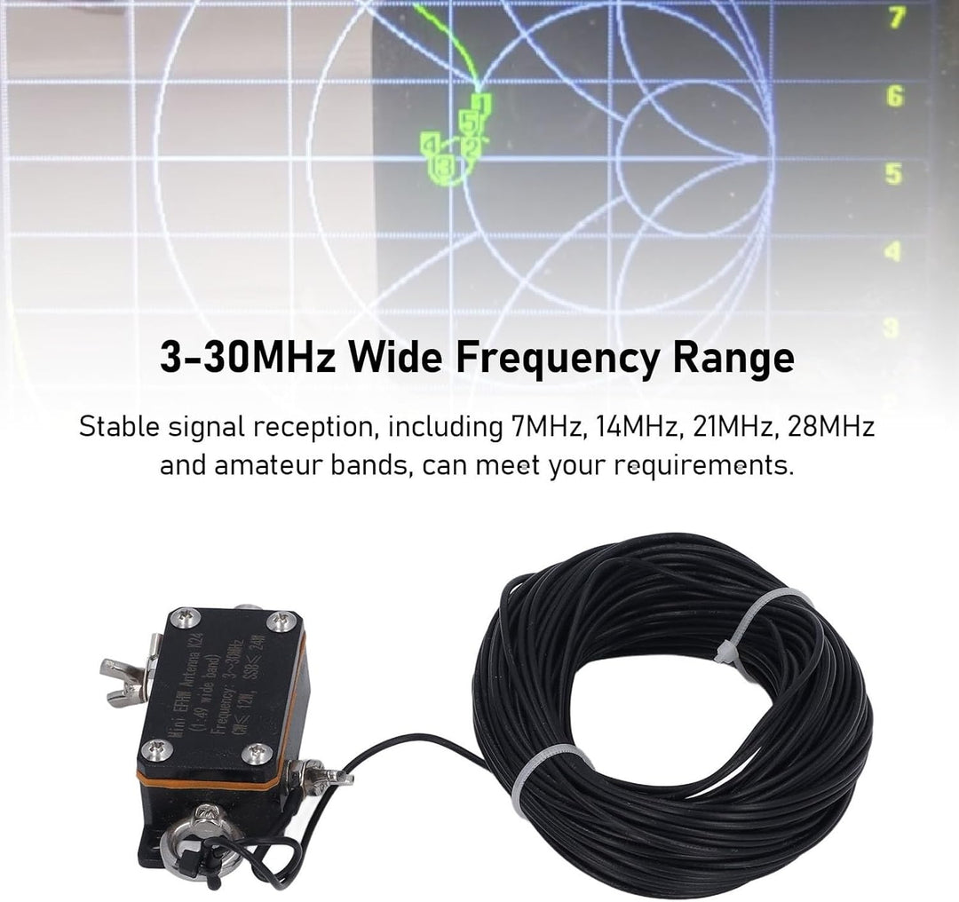 Mini-EFHW-Antenne, End-Fed-Antenne, Ersatz für 3-30-MHz-Kurzwellenantenne für Rundfunk