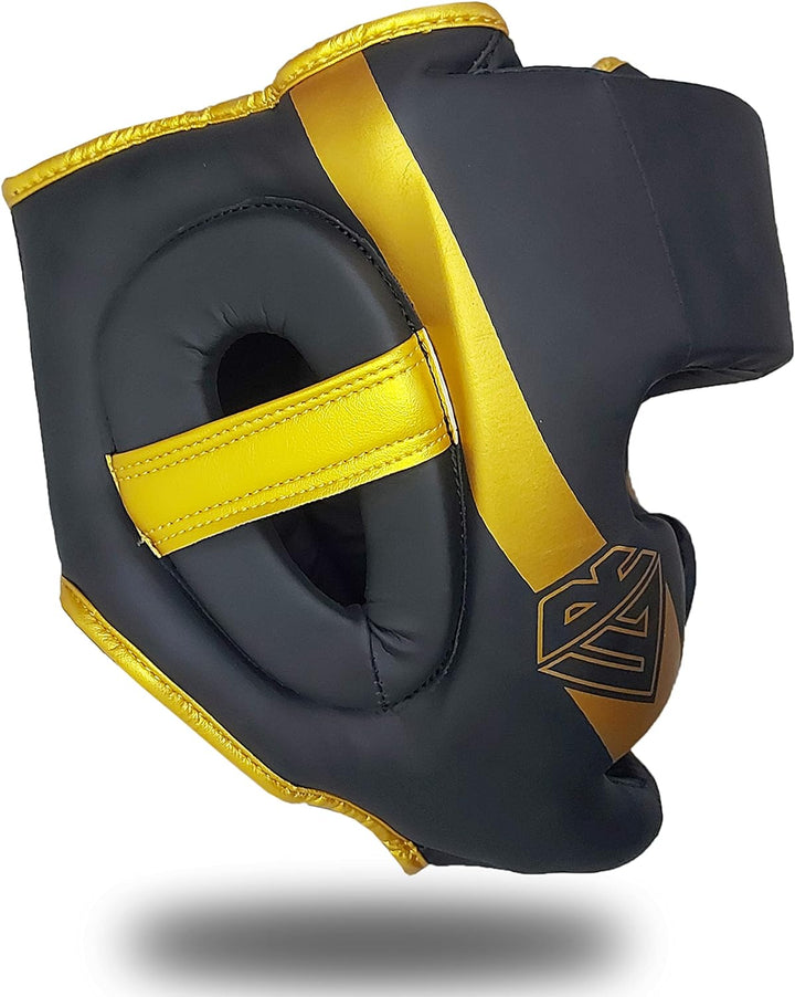 REWON Kopfschutz MMA Kickboxen Kampfsport Boxhelm Boxkopfbedeckung Nasenschutz Gesichtsschutz für Bo