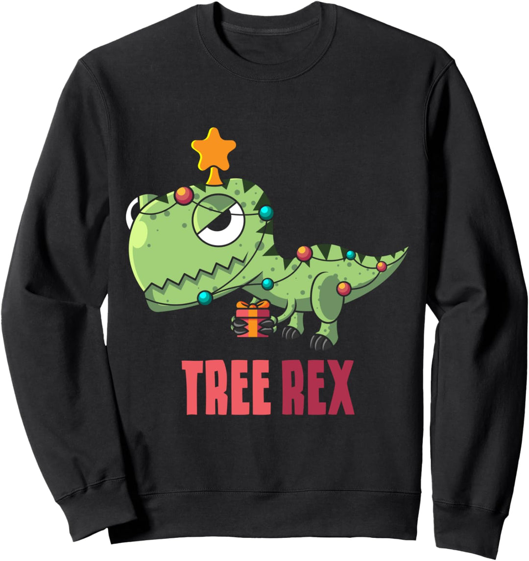 Ugly Christmas Sweater Dino TREX Weihnachten Papa Sweatshirt