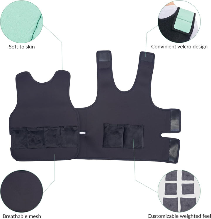 Gewichtsweste Kinder | Weighted Vest als ADHS Hilfsmittel und Autismus Hilfsmittel | Autismus-Sensor