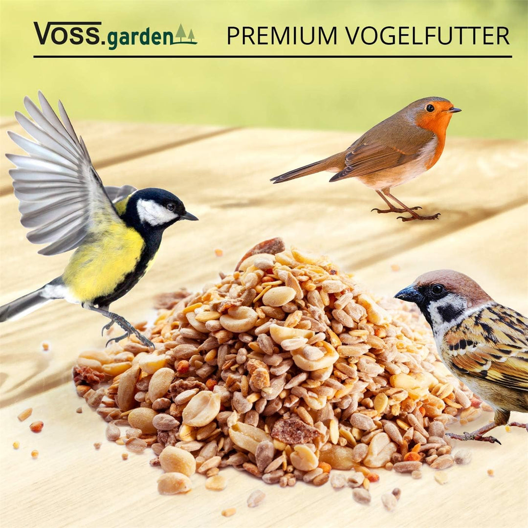VOSS.garden Wildvogel Power-Mix 20kg Premium Vogelfutter Wildvogelfutter für Vogelhaus, Futterstatio