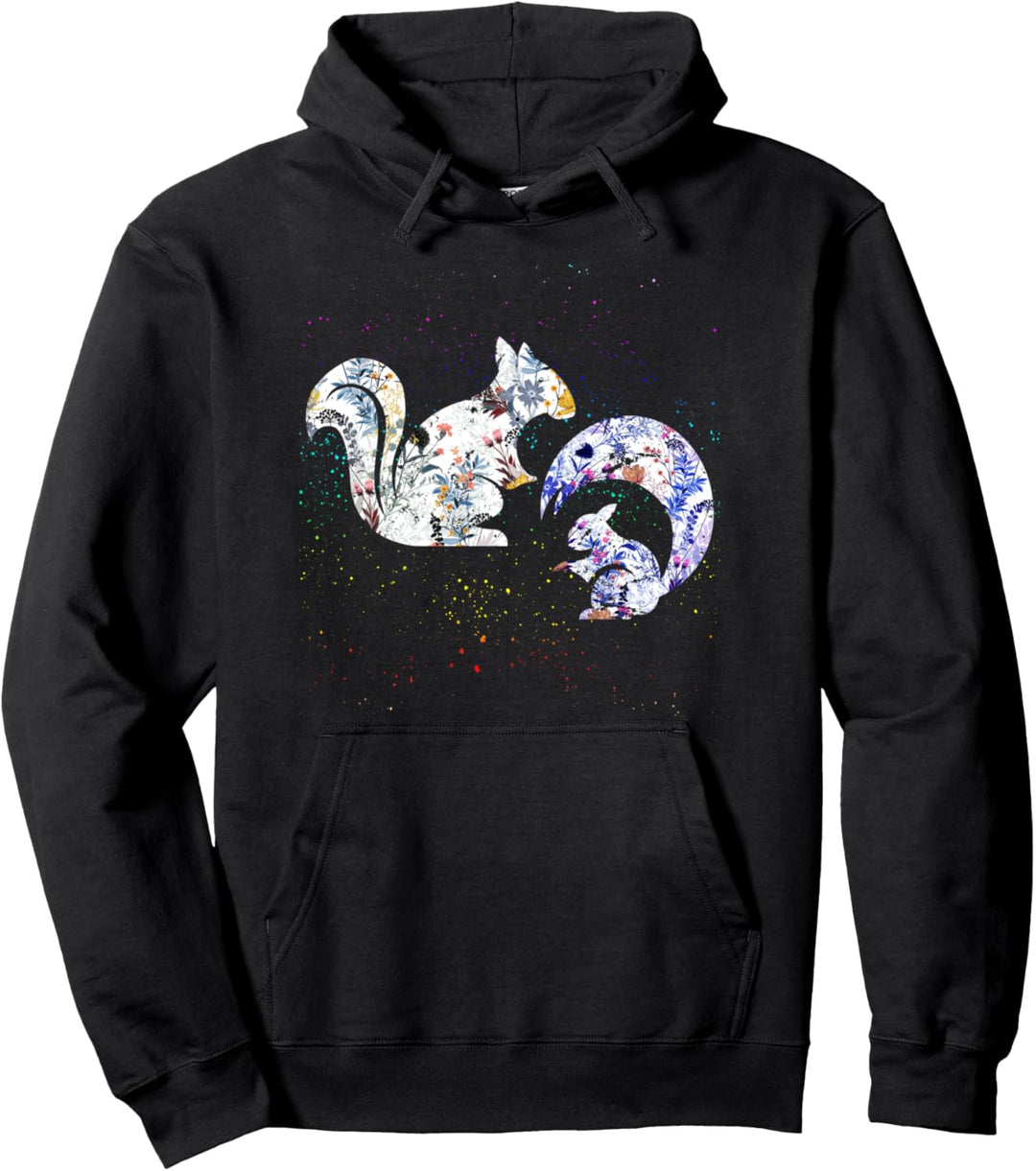 Vintage Eichhörnchen Pullover Hoodie