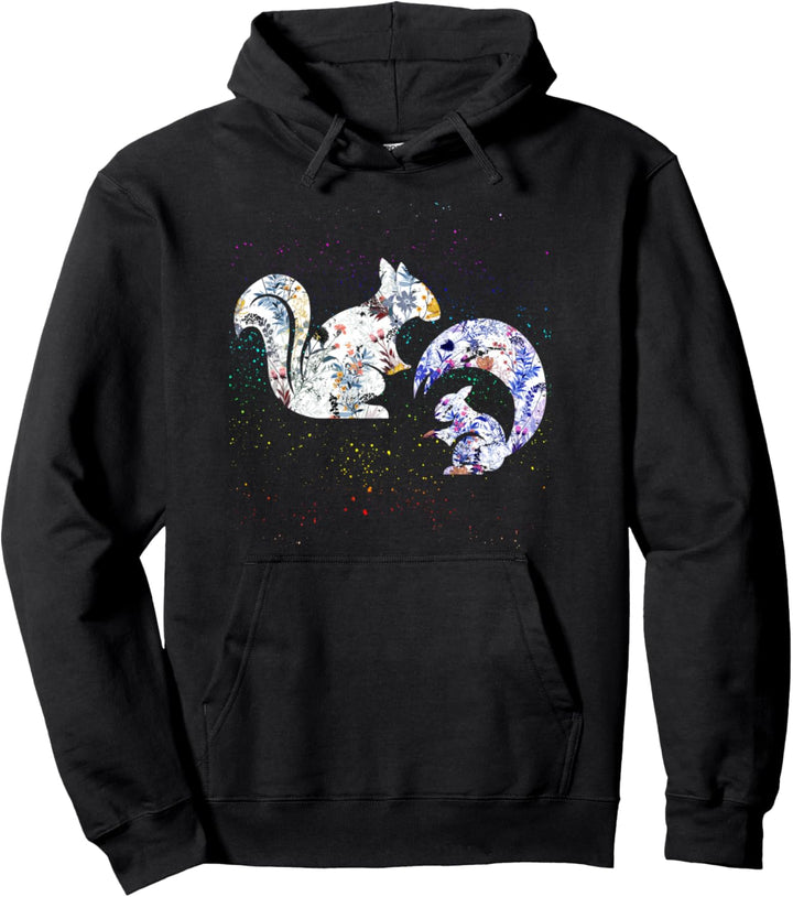 Vintage Eichhörnchen Pullover Hoodie