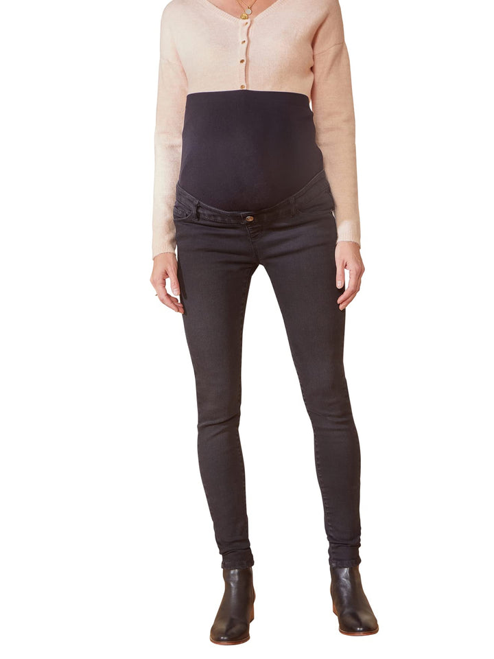 Vertbaudet Umstands-Jeans mit Stretch-Einsatz, Skinny-Fit, Bundweite verstellbar 46 Grosse Grössen D