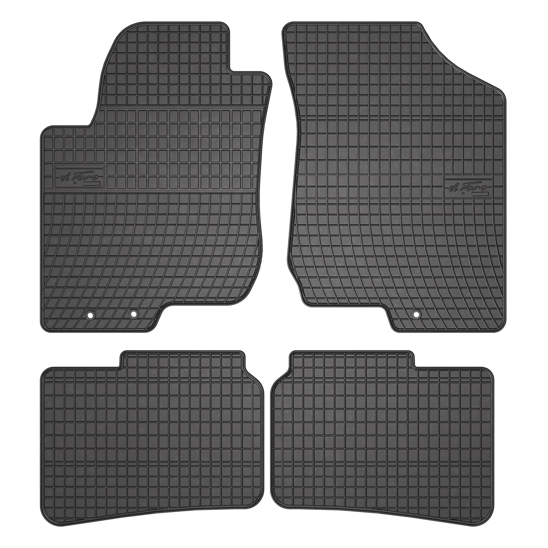 FROGUM EL Toro Gummimatten Ganzjähriges-Set von Autofussmatte Auto Fussmatten für Hyundai i30 I 2007