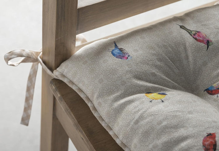 Maison d' Hermine Birdies on Wire Satz von 2 Sitzkissen 40 cm x 40 cm | Ostern, Birdies On Wire