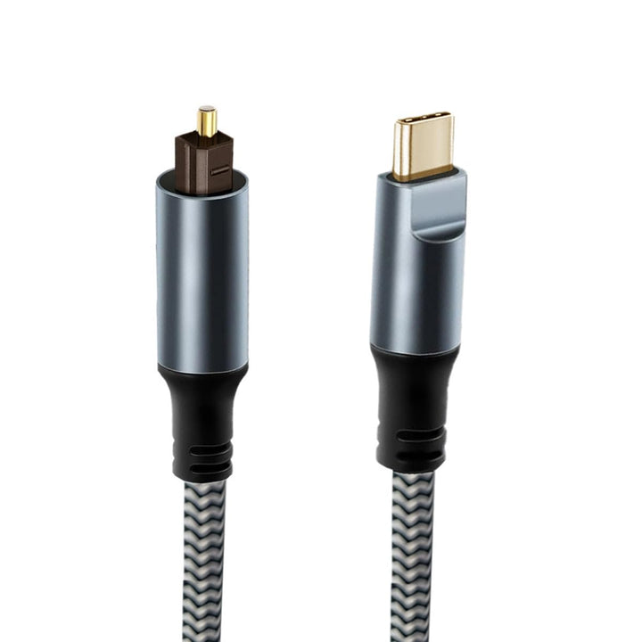 CY Typ-C auf SPDIF Toslink Optisches Audiokabel Opt-Stecker USB-C auf Digital Optical Fiber Optic So