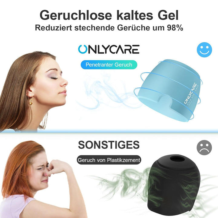 ONLYCARE Migräne Maske Migräne Mütze Migräne Relief Cap, Headache Relief Hat Kühlmaske Kühlmütze Kop