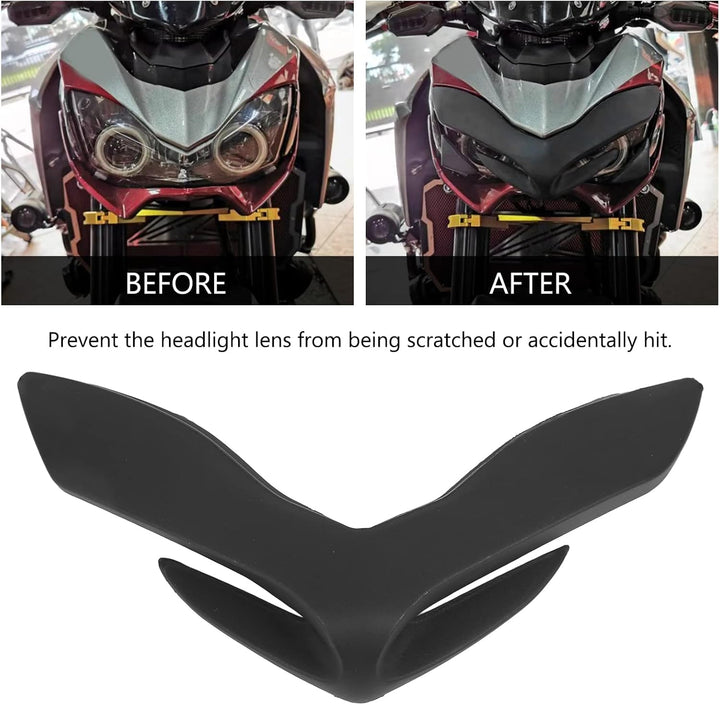 Motorrad-Frontverkleidung, Gummi-Motorrad-Scheinwerfer-Verkleidungsabdeckung Front Beak Nose Cone Ex