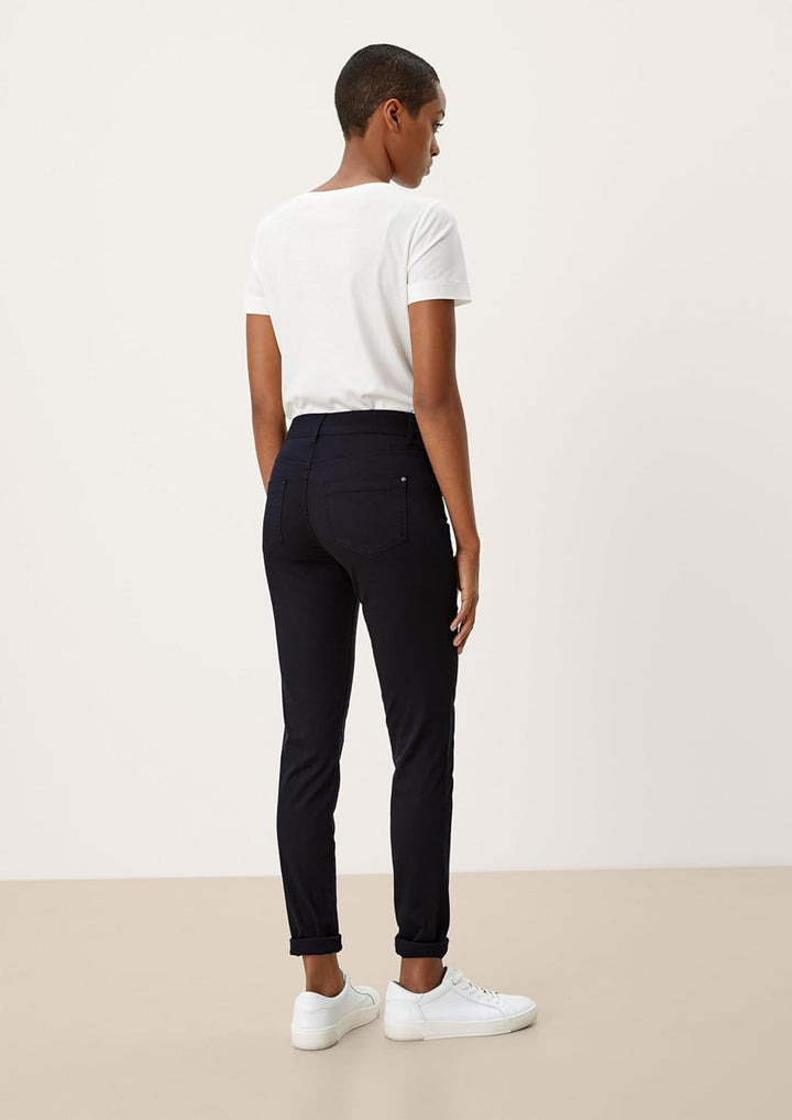 s.Oliver Black Label Damen 150.11.899.18.180.2101244 Hose 36W Navy, 36W Navy