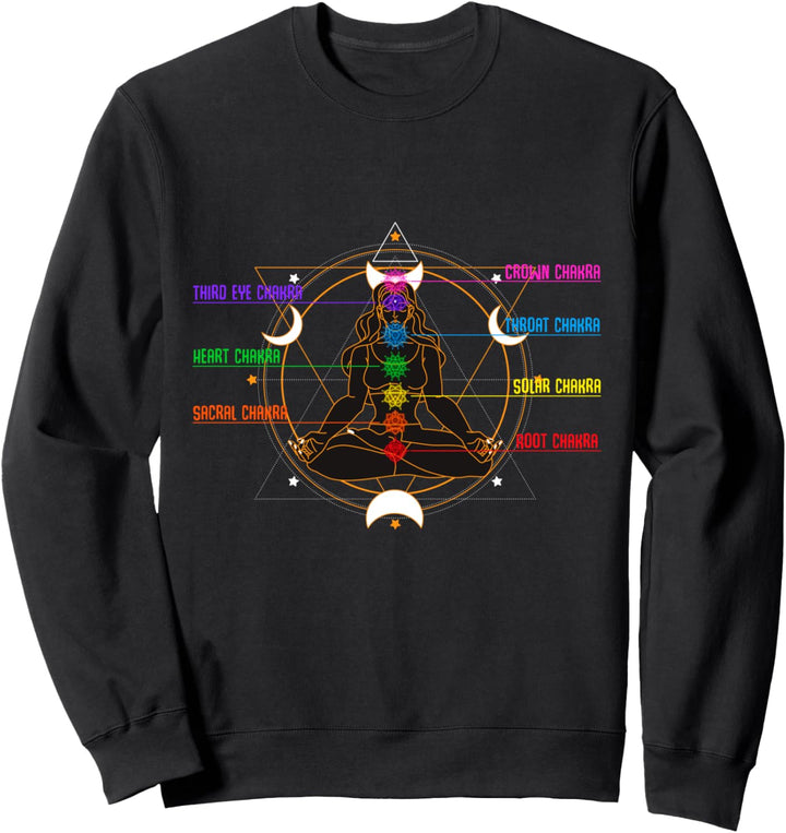 Meditation Chakras Yoga Spirituelles Esoterik Spirituell Sweatshirt