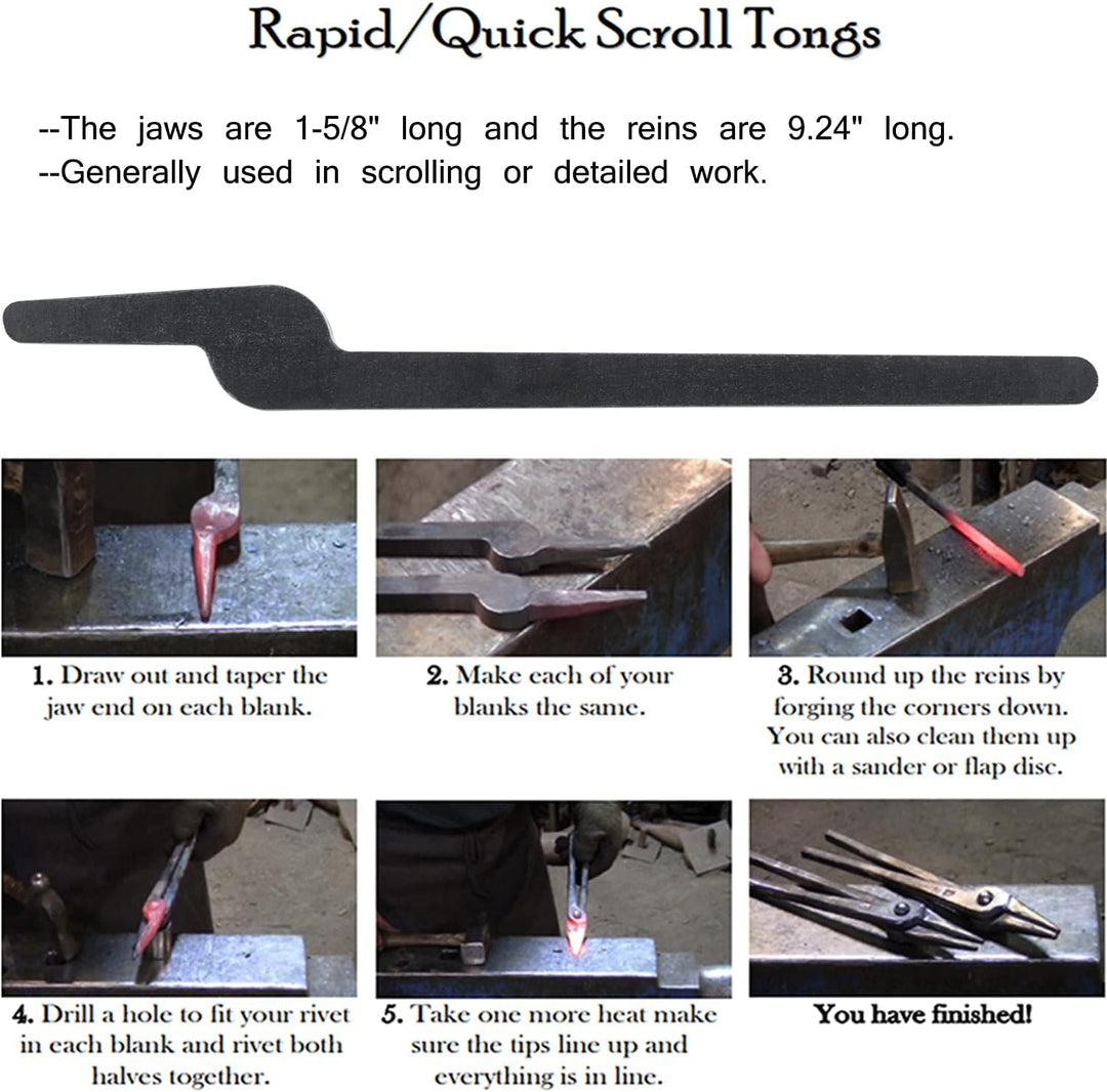 Rapid Zangen Bundle Set Fünf Arten DIY Schmiedzangen mit Nieten, Rapid Bolt Zangen/Flachbackenzangen
