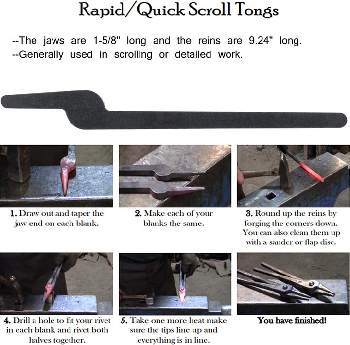 Rapid Zangen Bundle Set Fünf Arten DIY Schmiedzangen mit Nieten, Rapid Bolt Zangen/Flachbackenzangen