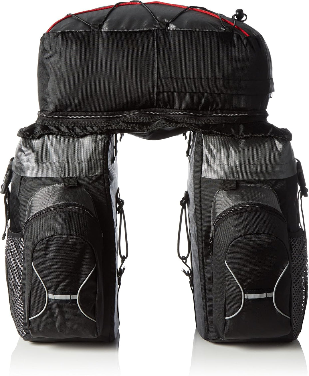 Cytec Tourentasche Travel 3-Fach Fahrradtasche 54 x 32 x 29 cm, 50 Liter Grau/Schwarz, 54 x 32 x 29