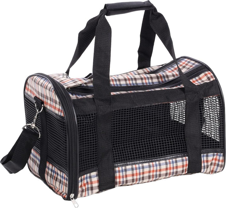 Flamingo Hundetasche - Tragetasche Mayfair Braun L – 50x27x31cm – Polyester – Leicht und stabil – Mi