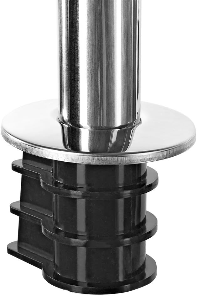 Melko Poolleiter 5stufig Edelstahl Schwimmbecken Treppe Hochbeckenleiter Einbauleiter 5 Stufen, 5 St