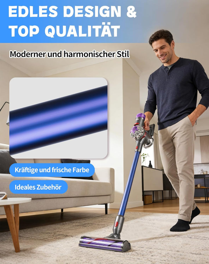 Verlängerungsrohr für Dyson V7 V8 V10 V11 V15 – Ersatz-Rohr aus Aluminium, Schnellverschluss, Robust