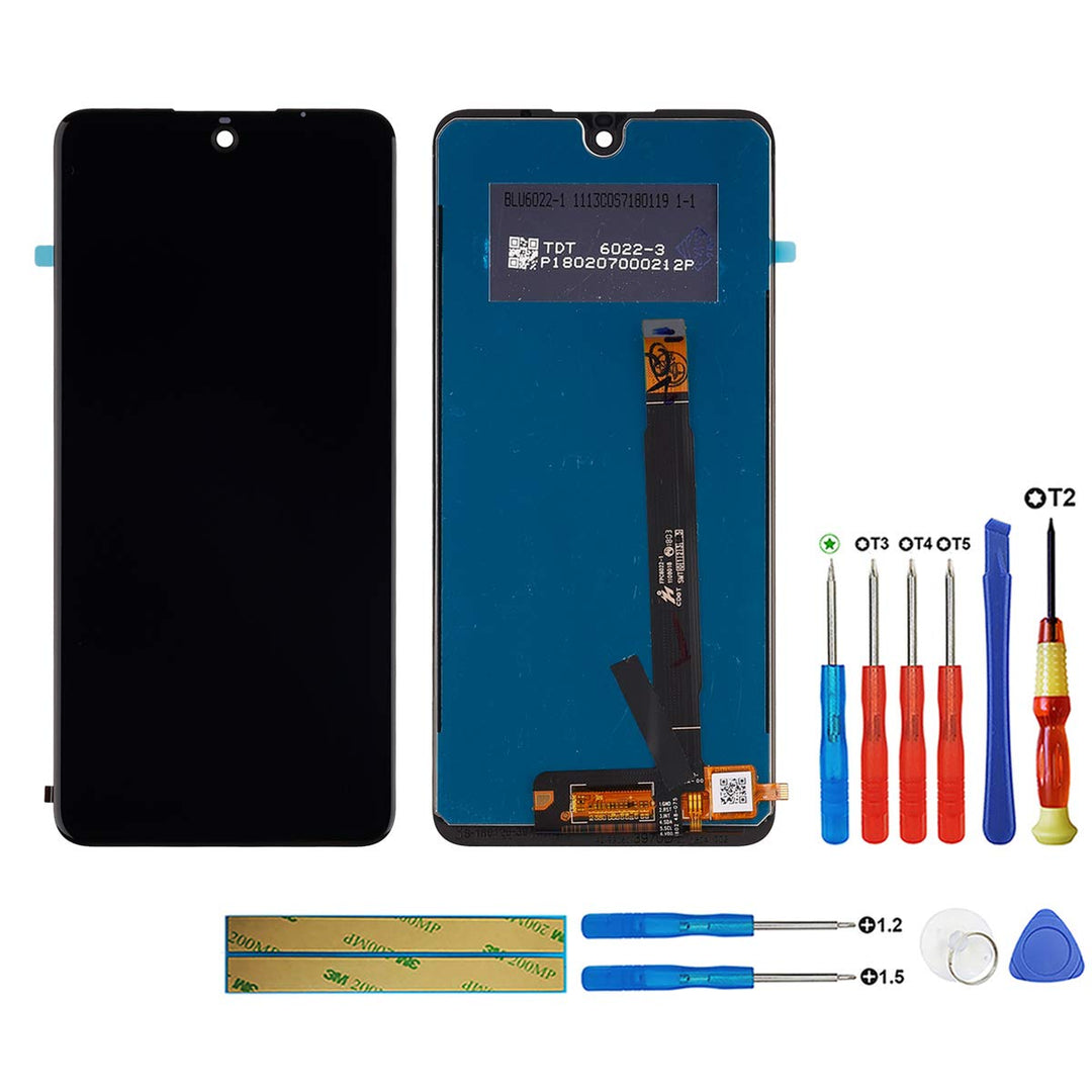 swark LCD Display Kompatibel mit Wiko View 2 Pro (Schwarz Ohne Rahmen) Touch Screen Replacement + To